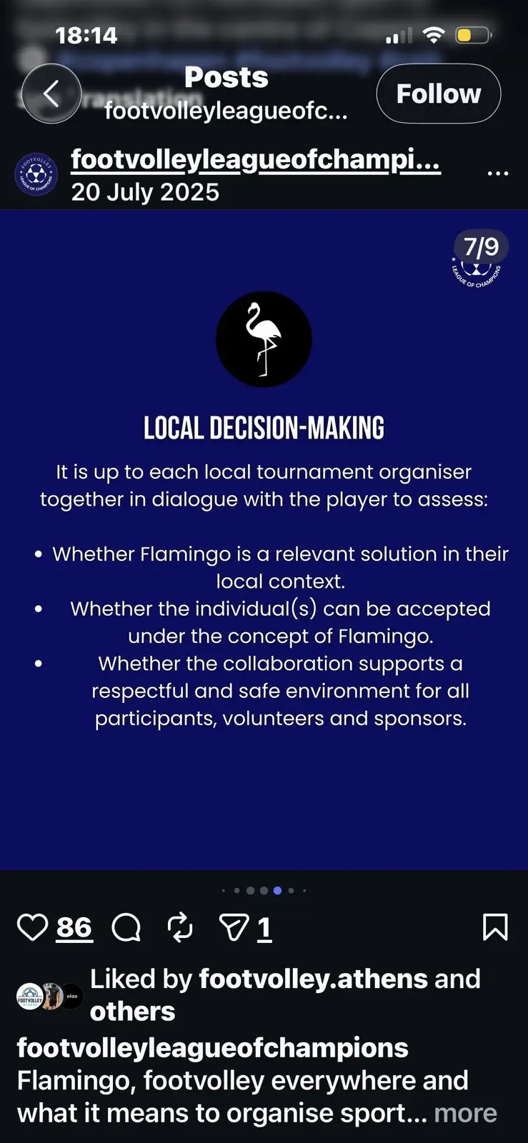 Decisão local do Flamingo